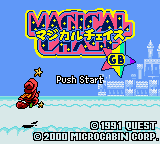 Magical Chase GB title screen for GameBoy Color